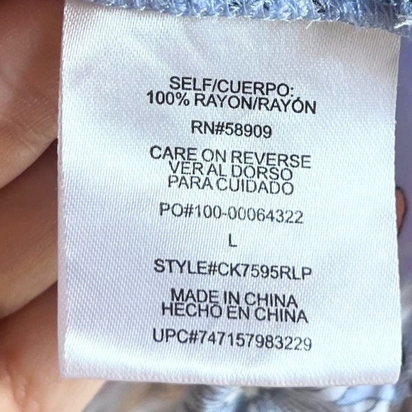 Copper Key Girls Floral Blue Double Short Sleeve Summer Rayon Maxi Dress… - Picture 7 of 7